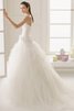 Abito da Sposa Lungo con Cascata Volant sexy con Festone a Sala Sirena - 2
