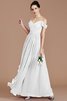 Prinzessin Chiffon Ärmelloses Schulterfreier Ausschnitt Bodenlanges Brautjungfernkleid - 35