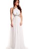 Vestido de Fiesta en Gasa de Escote halter de Escote con cuello Alto de Sin mangas - 1