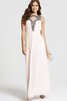 Robe demoiselle d'honneur luxueux long humble avec chiffon a-ligne - 3