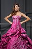 Abito Quinceanera Naturale Allacciato Ball Gown in Raso Cuore - 3