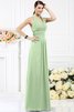 A-Line Prinzessin Drapiertes Chiffon Ärmelloses Brautjungfernkleid - 25