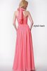 Robe demoiselle d'honneur plissé simple avec zip de lotus ruché - 7