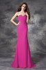 Robe demoiselle d'honneur longue naturel de sirène avec chiffon ruché - 11