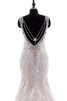 Abito da Sposa in pizzo Cappellino con Perline con Applique Coda A Strascico Cappella in Pizzo - 5