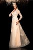 Robe de mariée longue sexy avec manche longue appliques de princesse - 3