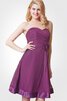Robe demoiselle d'honneur nature de col en cœur croisade avec sans manches ligne a - 5