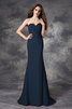 Robe demoiselle d'honneur longue naturel de sirène avec chiffon ruché - 10