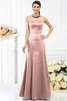 Robe demoiselle d'honneur longue de fourreau de bustier avec zip en satin - 21