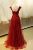 Tüll romantisches Elegantes Ballkleid mit Rücken Schnürung mit Gürtel - 2