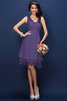 Robe demoiselle d'honneur bref manche nulle ligne a de col en v en satin - 24