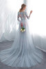 Robe de mariée avec broderie élégant col u profond spécial extraodinaire - 4