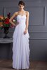 Drapiertes Herz-Ausschnitt Plissiertes Anständiges Abendkleid aus Chiffon - 1