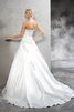 Reißverschluss Trägerlos Duchesse-Linie Ärmelloses Anständiges Brautkleid - 2