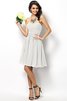 Abito da Damigella Cuore Cerniera Principessa A-Line in Chiffon - 15