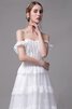 Abito da sposa meravigliosa senza maniche largo bretelle a-line in tulle cerniera - 4