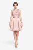 Plissiertes Ein Schulter mini Brautjungfernkleid - 18