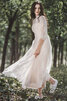 Robe de mariée arrivée au mollet haute qualité au jardin avec zip derniere tendance - 3