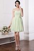 Chiffon Drapiertes Ärmelloses Mini Brautjungfernkleid mit Herz-Ausschnitt - 25