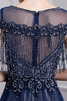 Robe de bal textile en tulle distinctif avec zip a-ligne chic - 5