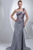 Vestido de Noche de con Lentejuelas de Volantes Adorno de Escote de Tirantes Espaguetis - 6