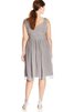Ärmelloses Chiffon A-Linie Reißverschluss baskische Taille schlichtes Ballkleid - 4