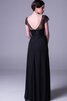Robe demoiselle d'honneur delicat simple avec chiffon avec décoration dentelle avec zip - 2