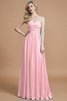 Herz-Ausschnitt Chiffon Ärmelloses Normale Taille Brautjungfernkleid mit hoher Tailler - 27