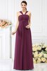 Plissiertes Ärmellos Empire Taille Brautjungfernkleid mit Spaghettiträger aus Chiffon - 5