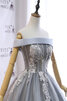 Robe de bal de princesse textile en tulle distinctif cordon de bustier - 4