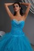 Robe de quinceanera ruché de lotus col en forme de cœur en tulle - 3