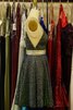 Prinzessin Ärmelloses Umwerfend Jugendweihekleid mit Perlen mit V-Ausschnitt - 5