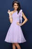 Prinzessin One Schulter Normale Taille Ärmelloses Knielanges Brautjungfernkleid - 18