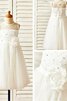 Abito da Cerimonia Bambini con Fiore Tondo Naturale in Tulle Principessa - 5