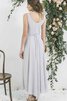Ärmellos A-Line Chiffon knöchellanges Brautjungfernkleid mit Schleife - 2