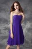 Robe demoiselle d'honneur bref de lotus avec zip a-ligne avec sans manches - 24