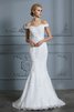 Robe de mariée onirique d'epaule ajourée majestueux plissage romantique - 4