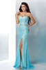 Robe de bal longue de col en cœur de sirène avec zip de traîne courte - 4