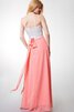 Robe demoiselle d'honneur luxueux avec zip ruché de bustier avec ruban - 4