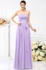 Robe demoiselle d'honneur longue avec zip avec ruban avec sans manches de bustier - 19