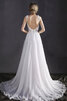 Charmant Outdoor Vintage Sittsames Brautkleid mit Breiter Träger - 2