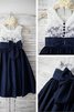 Abito da Cerimonia Bambini Naturale in Chiffon Conotta Largo Bretelle A Terra - 5