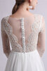 Blendend Klassisches A-Line Sittsames Brautkleid mit Langen Ärmeln - 9