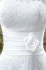Robe de mariée charmeuse simple naturel avec sans manches en chiffon - 2