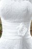 Robe de mariée charmeuse simple naturel avec sans manches en chiffon - 2