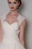 Robe de mariée intemporel col élisabéthain longueur mollet a-ligne en organza - 3