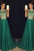 Robe de bal en chiffon junoesque avec perle longueur au ras du sol a-ligne - 2