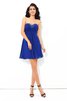 Robe de cocktail naturel bref a-ligne avec zip avec sans manches - 3