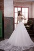 Abito da Sposa Naturale retro A-Line A Terra Lungo largo - 3