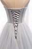 Abito da ballo allacciato conservatore in tulle lunghi cuore angelico - 4